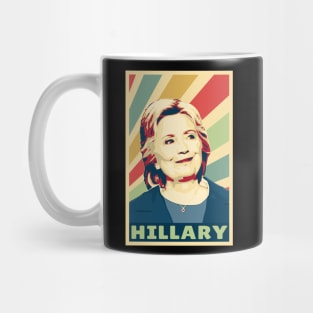 Hillary Clinton Vintage Colors Mug